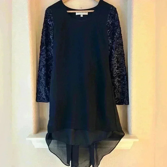 Dress The Population Sequin Sleeve Dress - Picture 3 of 7